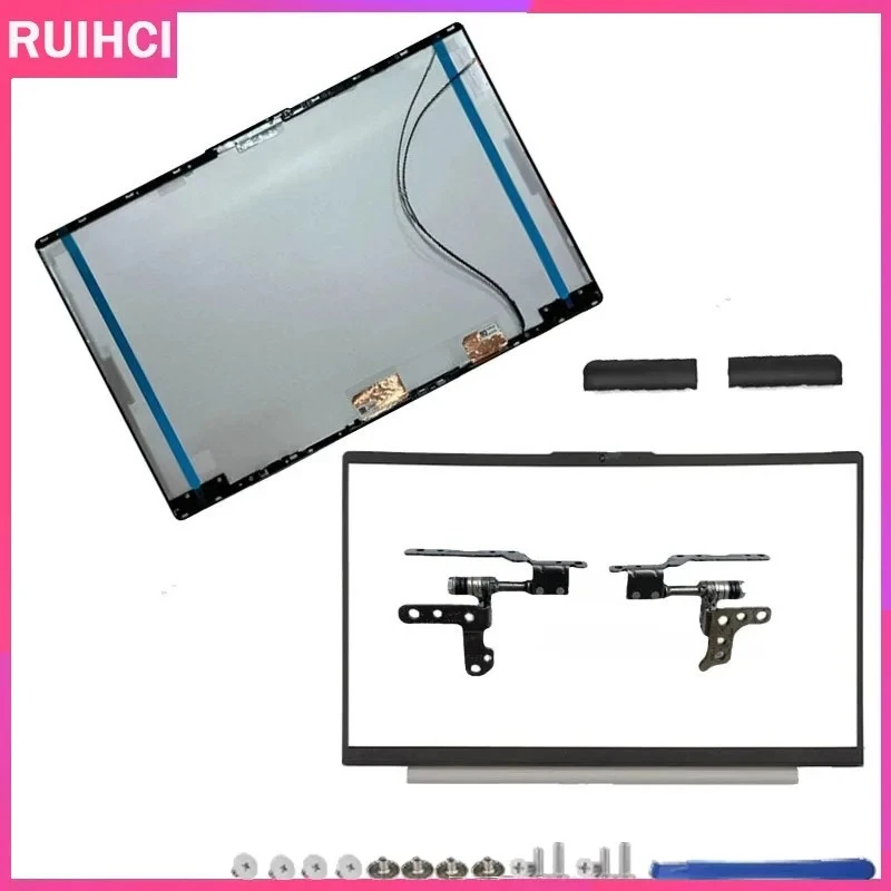 

For Lenovo Ideapad 5 15IIL05 15ARE05 15ITL05 15ALC05 2020 2021 LCD Back Cover Front Bezel Hinges Rear Lid Top Back Case silver