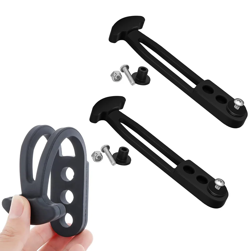 2Pcs Boat Boarding Rubber Telescoping Ladder Strap Marine Ladder Strap Boarding Fixed Lock Belt W/ 3 Adjustable Mounting Holes