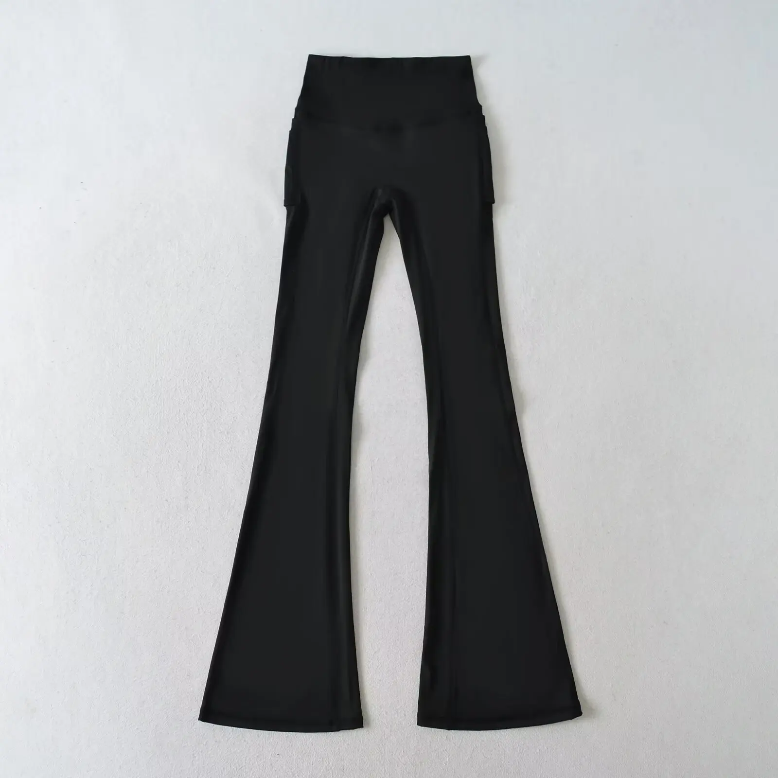 High Waist Casual Pants Women's Tight Fit Yoga Pants Outerwear Spor Butt Enhancing High Waist Loose Elastic ket Detail