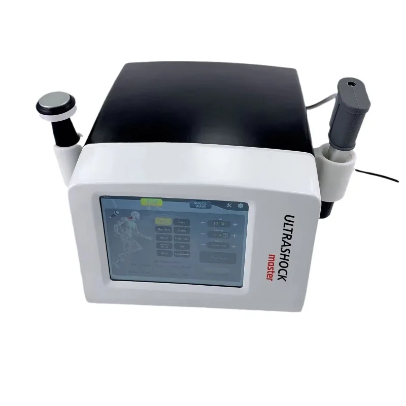 2 in 1 Ultrasound Shockwave Pneumatic Physiotherapy Instrument ABS Material Home Use Pulse Fascia