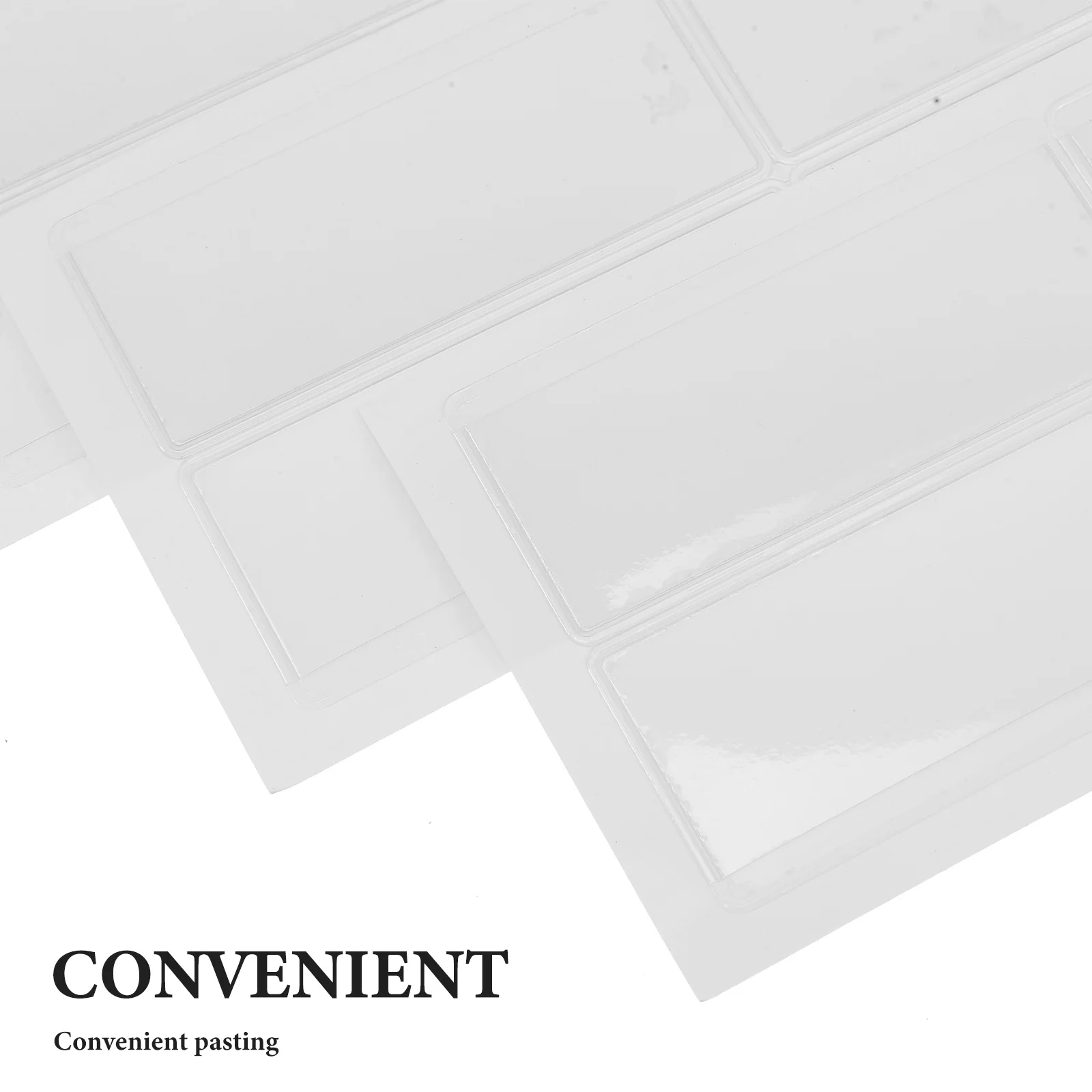 24 soportes adhesivos, etiquetas transparentes para cajones, etiquetas de plástico para estantería, fundas de etiquetas de PVC