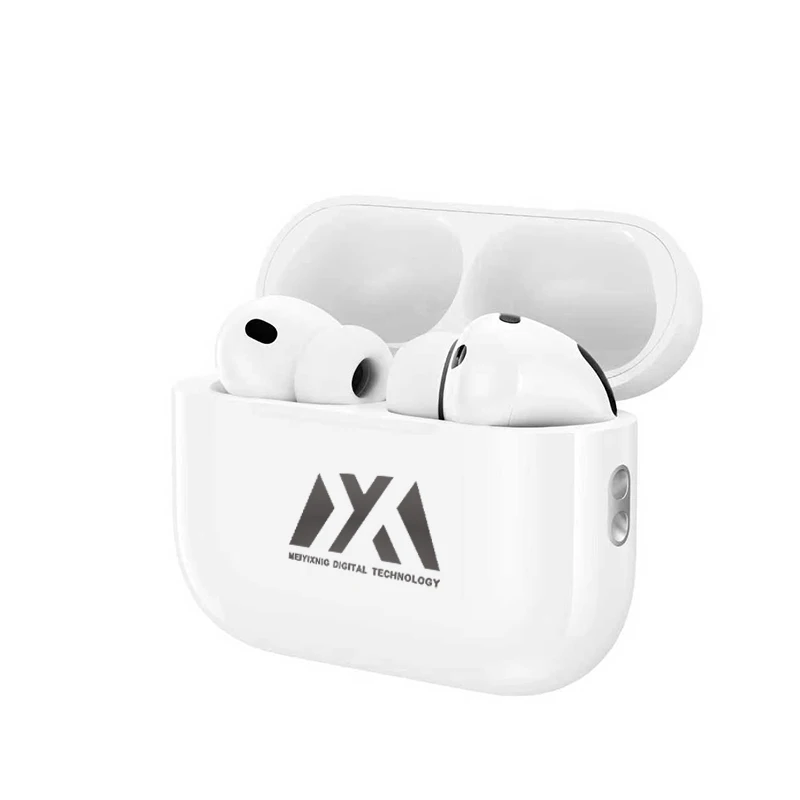 HG81 MYX-Wireless Headphones, compact and portable, in-ear wireless headphones with mini ear tips and a charging case.