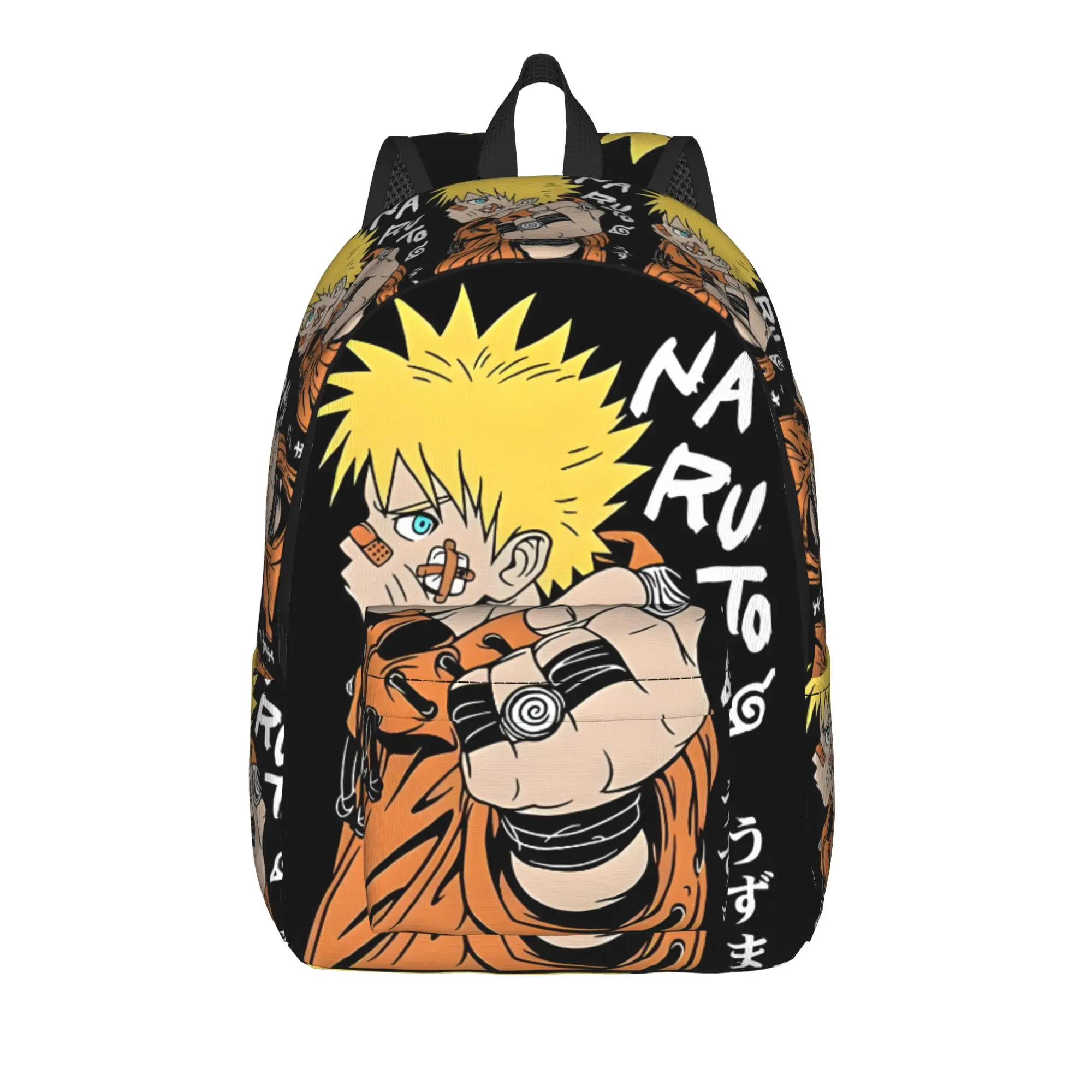 Mochila Fashion Of The Prophecy Naruto Mochilas para armazenamento de lanches, mochila de viagem com fecho de zíper