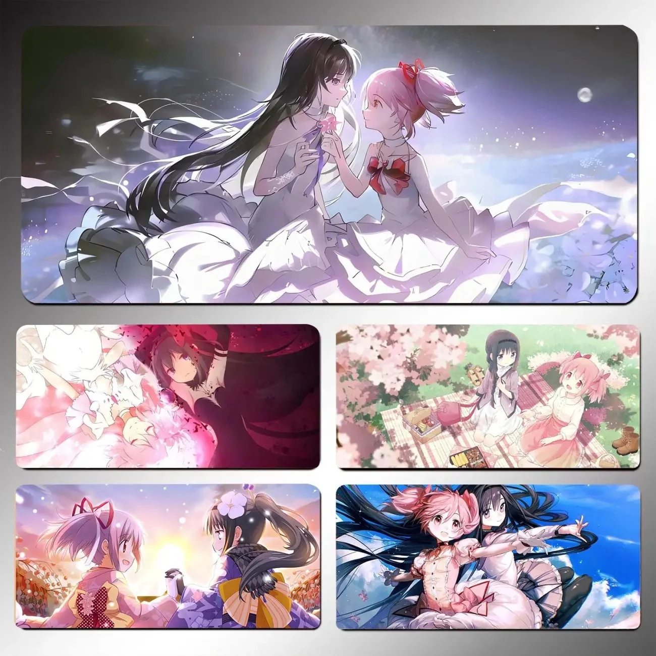 كارتون ماجيك جيرل جلد كبير XXL لطيف Kawaii الكرتون ماوس الوسادة عدم الانزلاق لوحة مفاتيح الكمبيوتر المحمول وسادة طاولة طعام سطح المكتب حصيرة