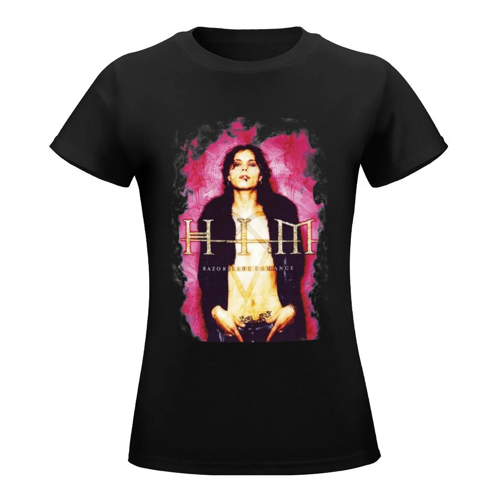 تي شيرت للنساء ، vv h i m-i ، vit ، i m-it ، valo ، razorblade ، أساسي ، أساسي ، ملابس صيفية ، هيبي #2