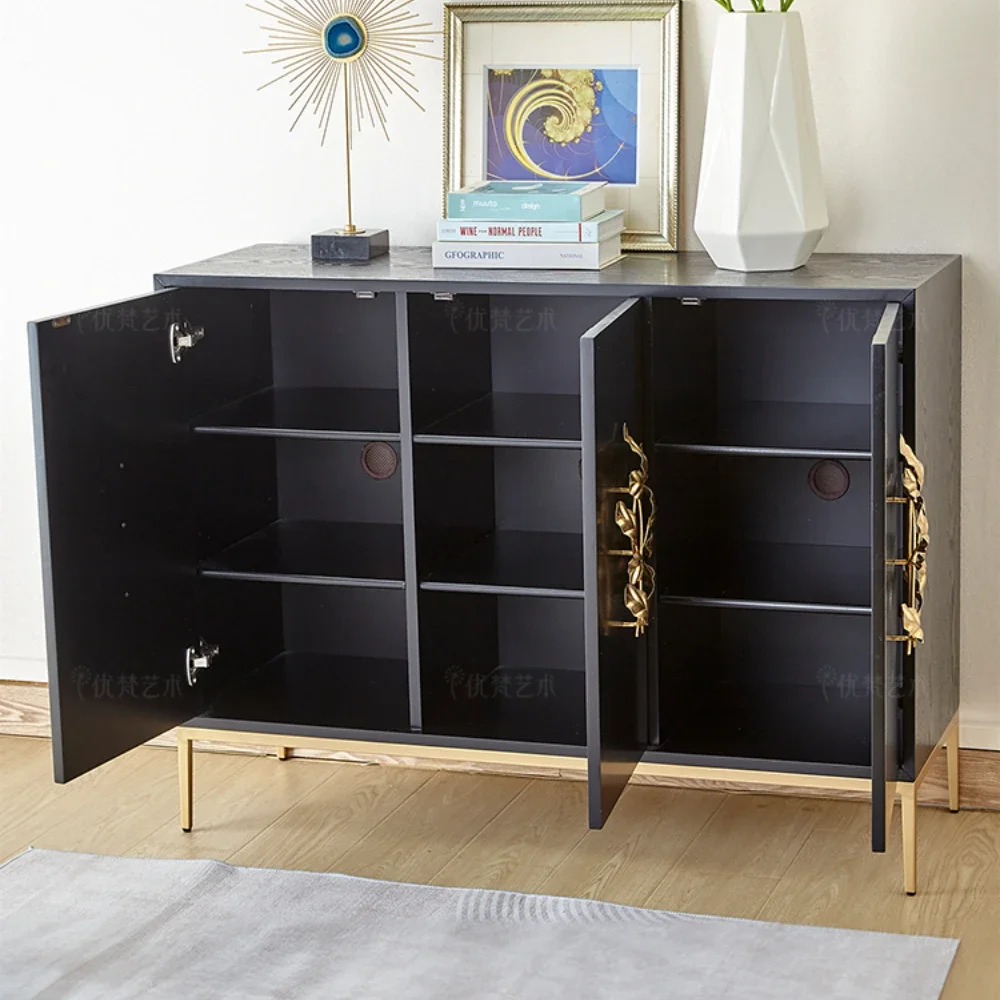 

Light Luxury Three-Door Cabinet Chest of Drawers Art Curio Cabinet Storage Entrance Cabinet