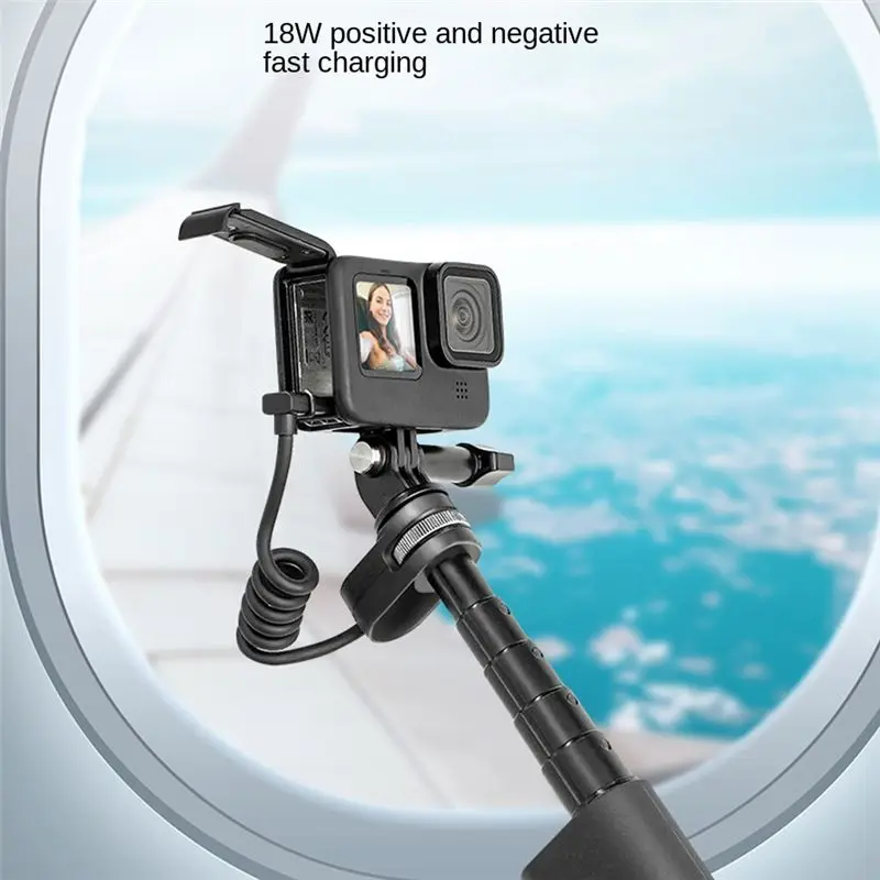 شحن Selfie Stick 10000Mah Power Bank Universal لكاميرا الحركة الرياضية للهواتف الذكية