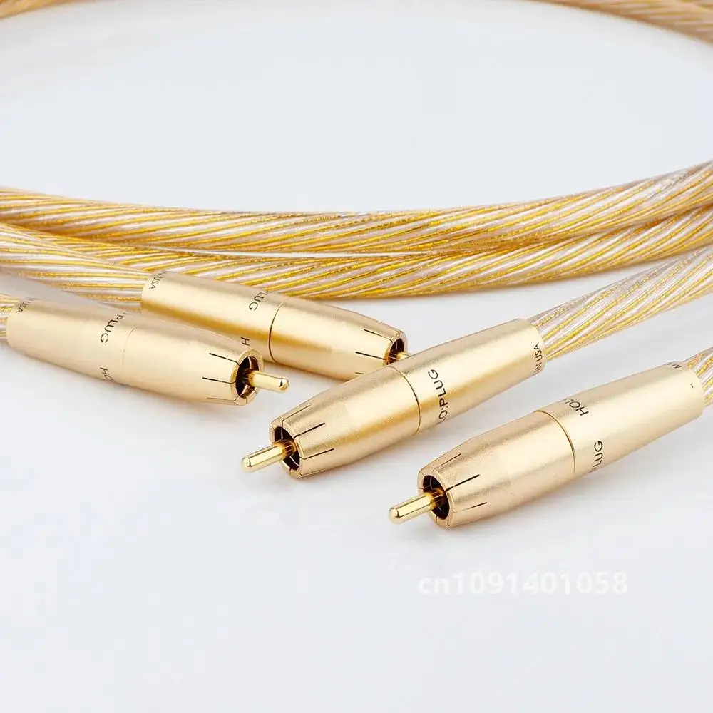 Nordost ODIN 2 Cable de Audio RCA Hifi dorado línea de equilibrio XLR 8N OFC referencia chapada en oro con enchufe RCA XLR para amplificador