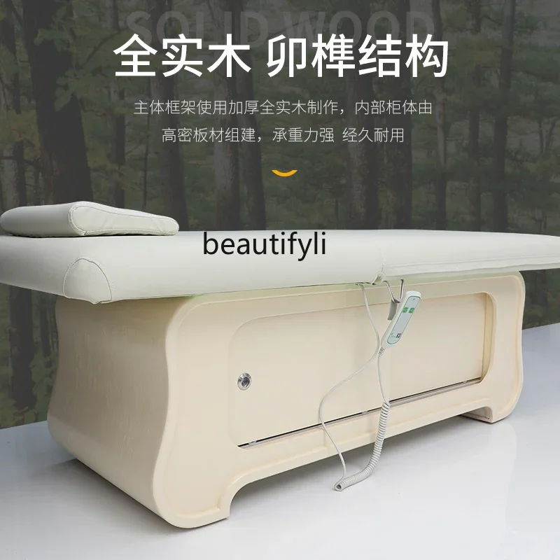 Electric Beauty Bed Beauty Salon Special Constant Temperature Heating Ambience Light Massage Multi-Function Bed