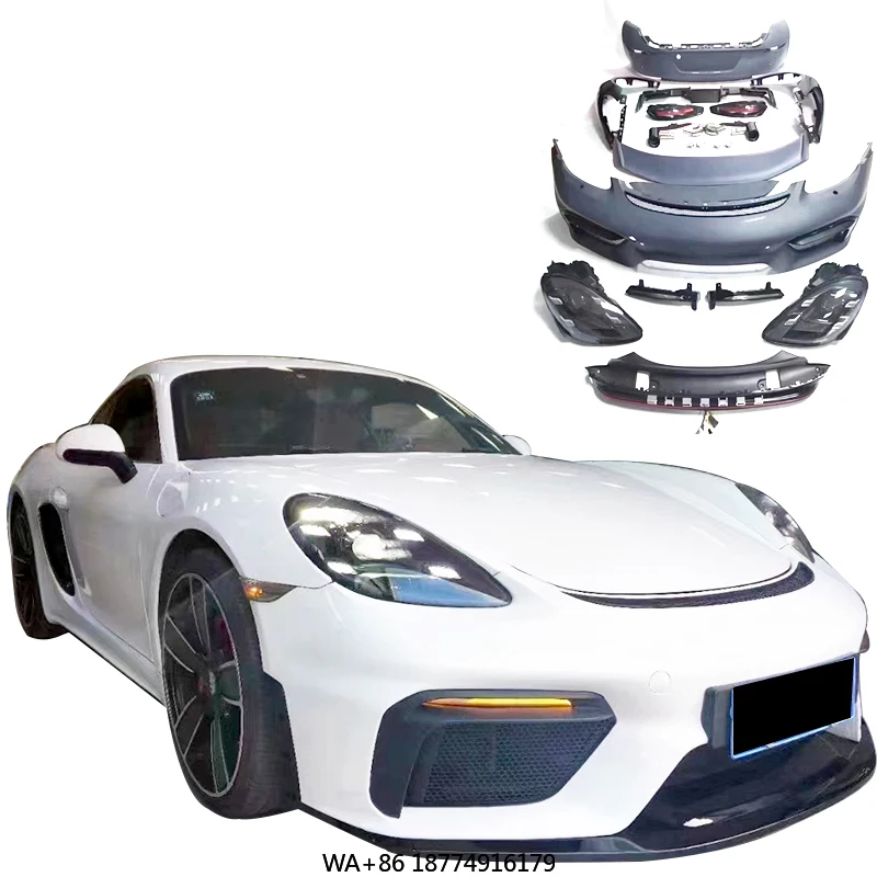 

gt4 Style for 718 Modified 987-981 Upgraded 982 Four-eye Headlights Through Taillights gt4 Style Body Kit