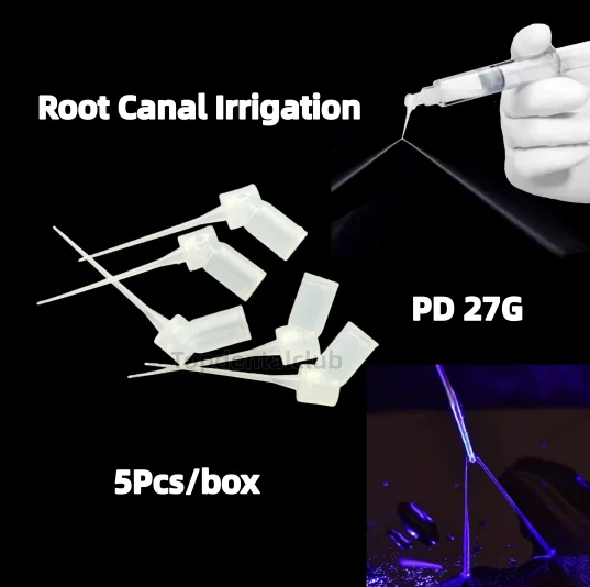 

Набор из 5 шт./упак. 27G Иглы для ирригации корневых каналов IrriFlex Style, одноразовые