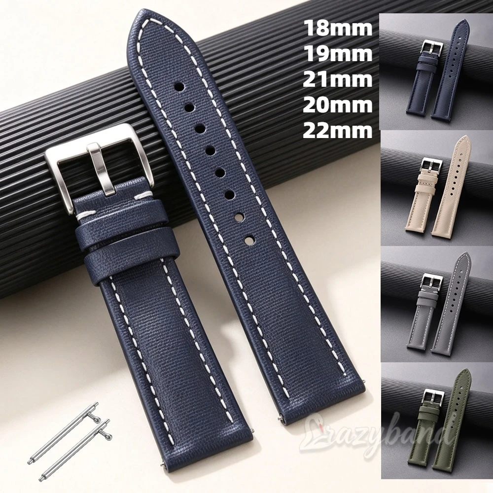 Nylon Canvas Watch Strap 18mm 19mm 21mm 20mm22mm Black Green Bracelet Universal Wrist Quick Release Sport Sailcloth Leather Band