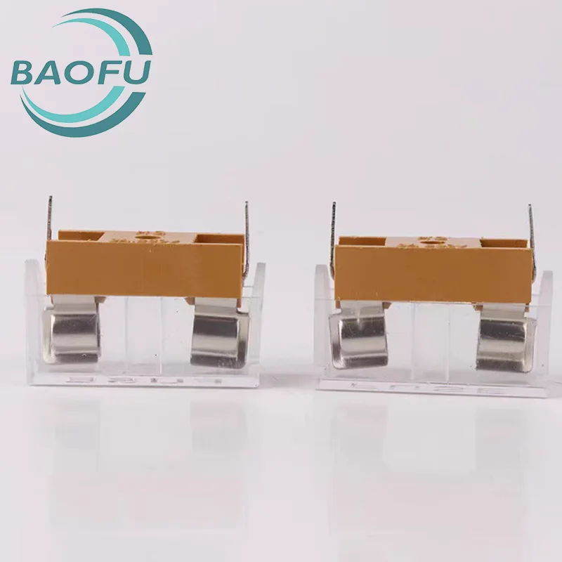 10pcs with transparent cover 5 * 20 fuse holder fuse box high-quality fuse holder Fuse 0.5A 1 2 3A 4 5A 6 8 10A 12 20A 25A 30A