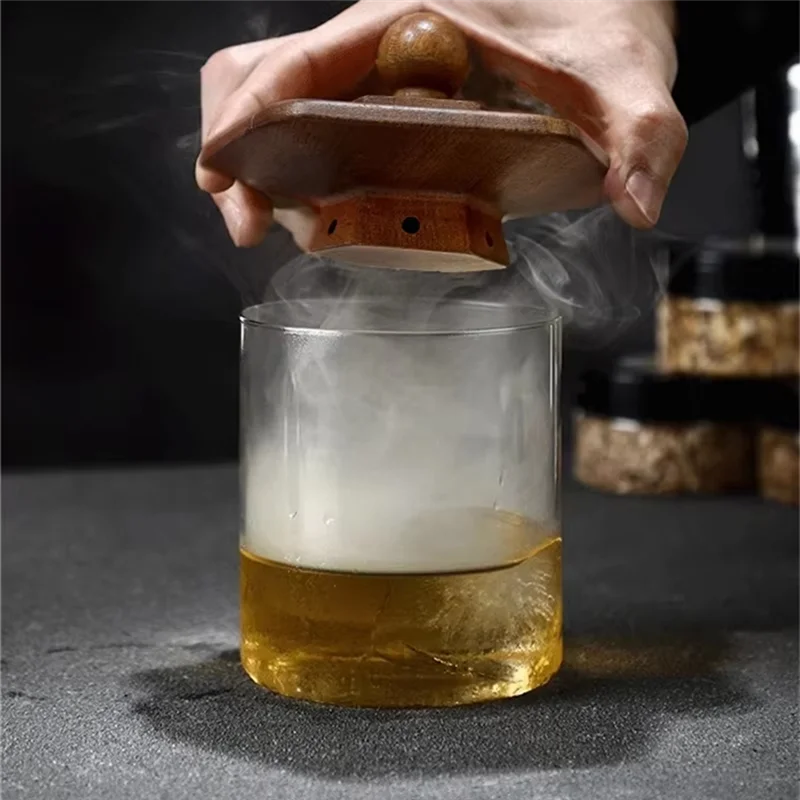 N09R-Cocktail Smoker Kit For Whiskey Smoker With Old Fashioned Smoker Tools Enhances Beverage Flavor