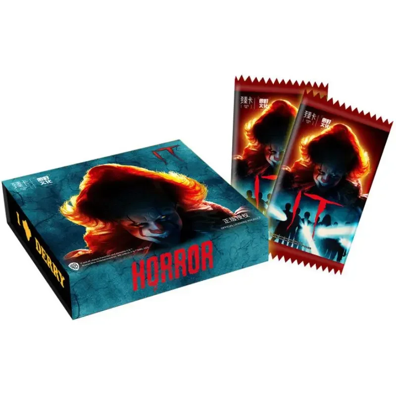 Horror Movie Derry IT Peripheral Collection Cards Booster Box Character The Losers Colour Metal Card Toy Children Birthday Gifts