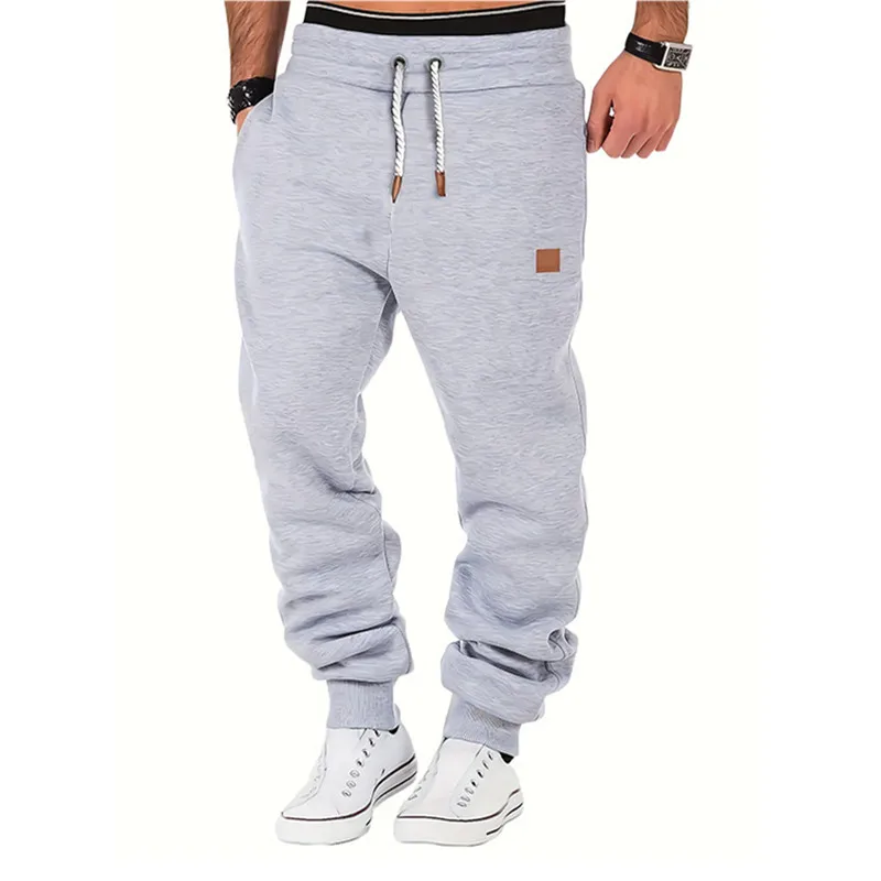 Y2K Lente Mannen Effen Kleur Cargo Broek Heren Hoge Kwaliteit Casual Joggers Zwarte Sportbroek Baggy Joggingbroek Pantalones Hombre
