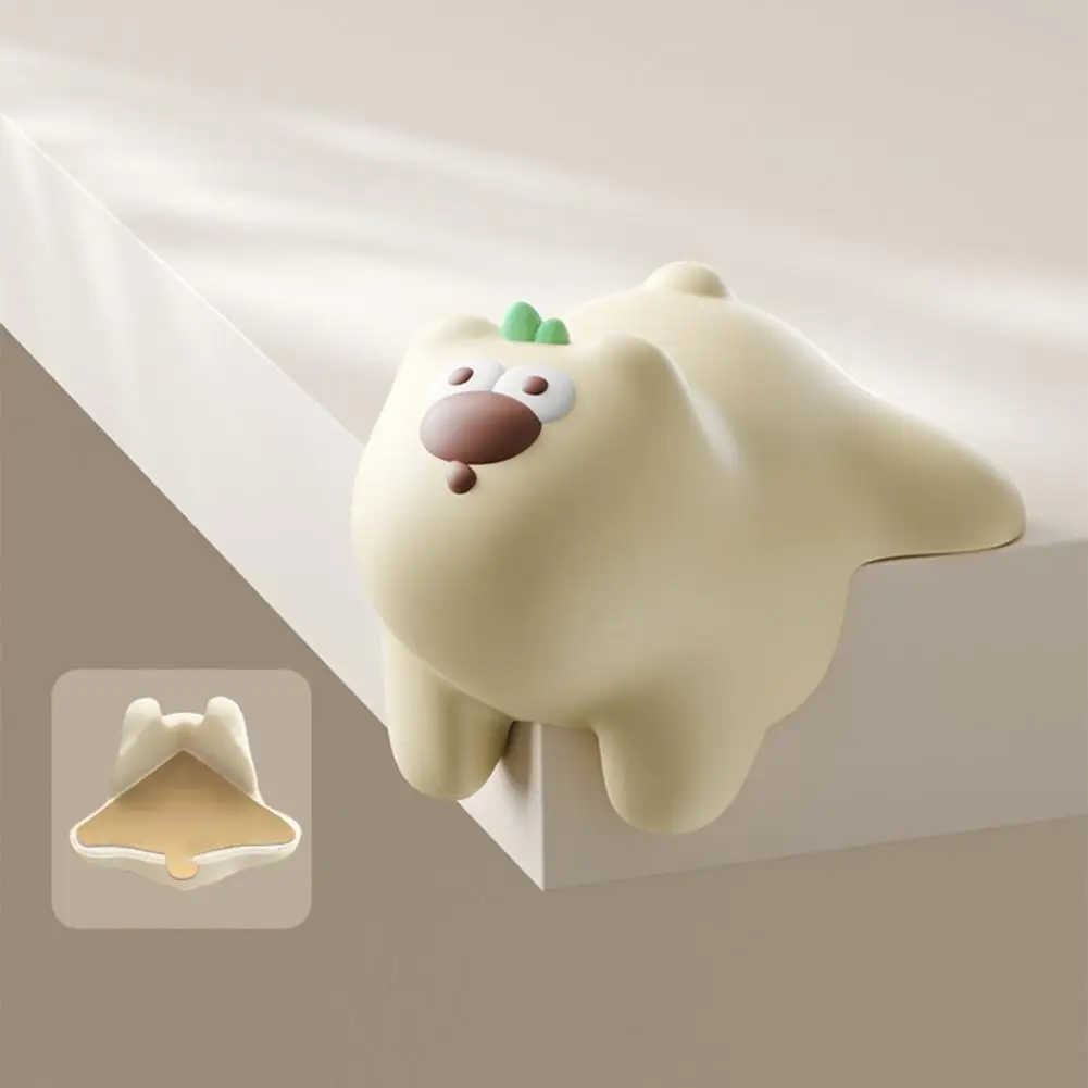 4Pcs Animal Furniture Corner Protector Soft PVC Self-adhesive Bear Cat Duck Table Right Angle Sharp Edges Corner Guard Protector