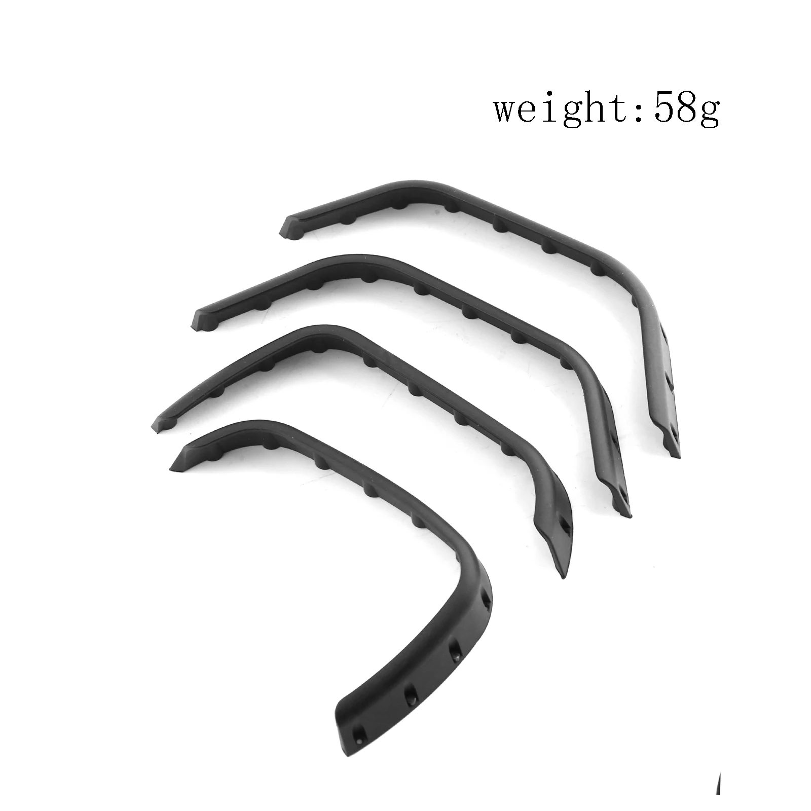 Plastic Body Shell Wheel Eyebrow Fender Flares Side Guard 8017 for TRX4 Defender 1/10 RC Crawler Car Upgrades Parts