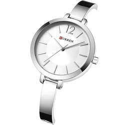 CURREN-relojes de cuarzo para mujer, accesorio de marca de lujo, de pulsera, informal, a la moda, 9012