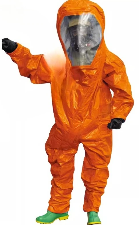 Heavy-duty chemical protective clothing Class A fully enclosed airtight chemical emergency protective clothing