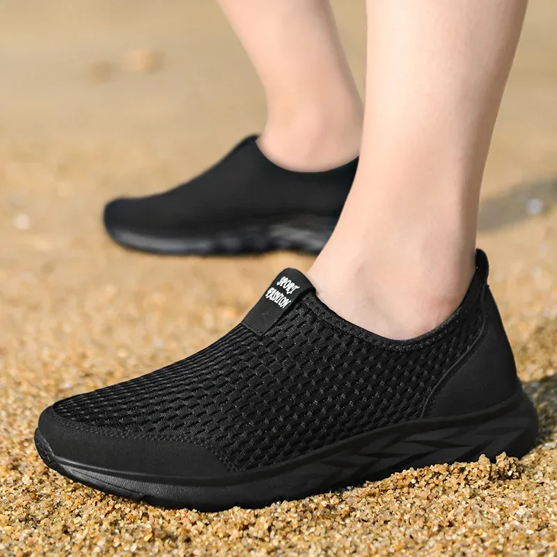 2025 neue Schuhe Männer Müßiggänger Licht Wandern Atmungsaktive Sommer Bequeme Casual Schuhe Männer Turnschuhe Zapatillas Hombre Plus – Detail 5