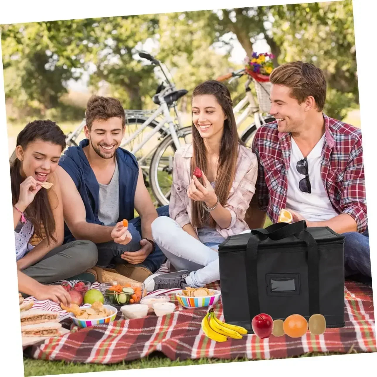 حقيبة غداء للسفر كبيرة جدًا ، صندوق تبريد للتخييم ، حقيبة تنزة ، مبرد معزول بالثلج للشرب ، حقيبة باردة ، تخزين الطعام والمشروبات ، 70 لتر