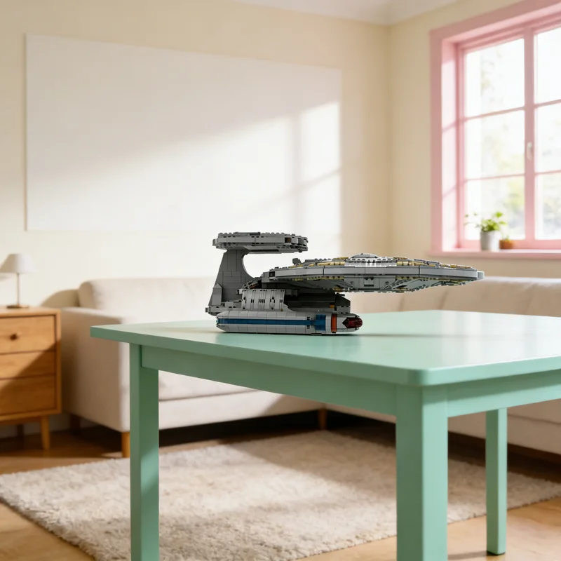 

808 деталей MOC: Конструктор «Космическая модель класса Nebula, тип Sutherland» – креативный подарок, коллекционный декор для детей и взрослых, премиум-качество