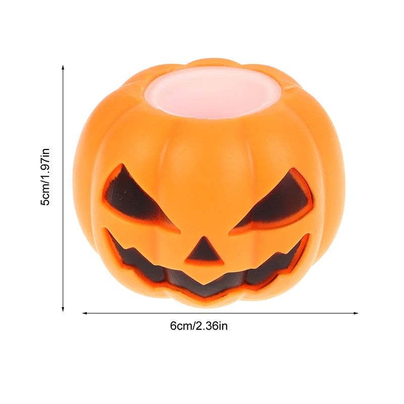 Juguete para apretar fantasma de calabaza de dibujos animados, juguetes de descompresión, Bola de ventilación para aliviar el estrés, decoración para fiesta de Halloween, accesorio para niños y adultos