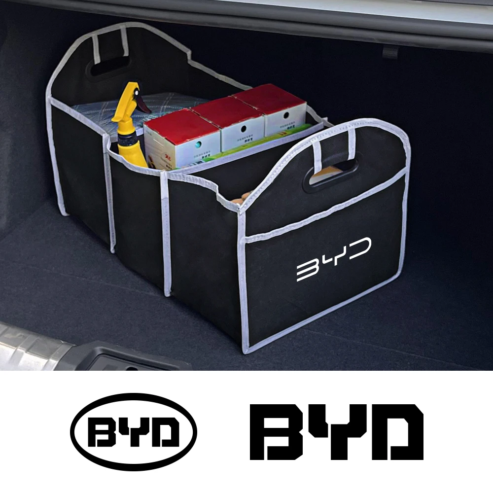 Car Trunk Storage Bag Organizer Auto Accessories For BYD Tang F3 E6 Atto 3 Yuan Plus Song Max F0 G3 I3 Ea1 Dmi 2din 2014 G6 Pro