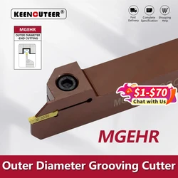 MGEHR1010 MGEHR1212 MGEHR1616 MGEHR2020 MGEHR2525 MGEHR3232 Outer Grooving Turning Tool CNC Spring Steel Slotting Lathe Cutter