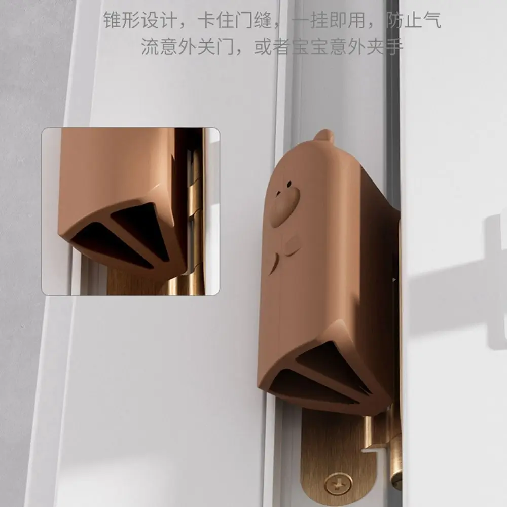 New Silicone Door Stopper Anti-grip Durable Children Security Protection Easy to Install Anti Pinch Hand Finger Protector Door