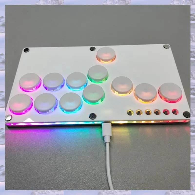 N75R-Flatbox Hitbox Arcade juego de lucha codificador controlador Xinput/entrada Mini consola Hitbox para NS/PS3/PS4