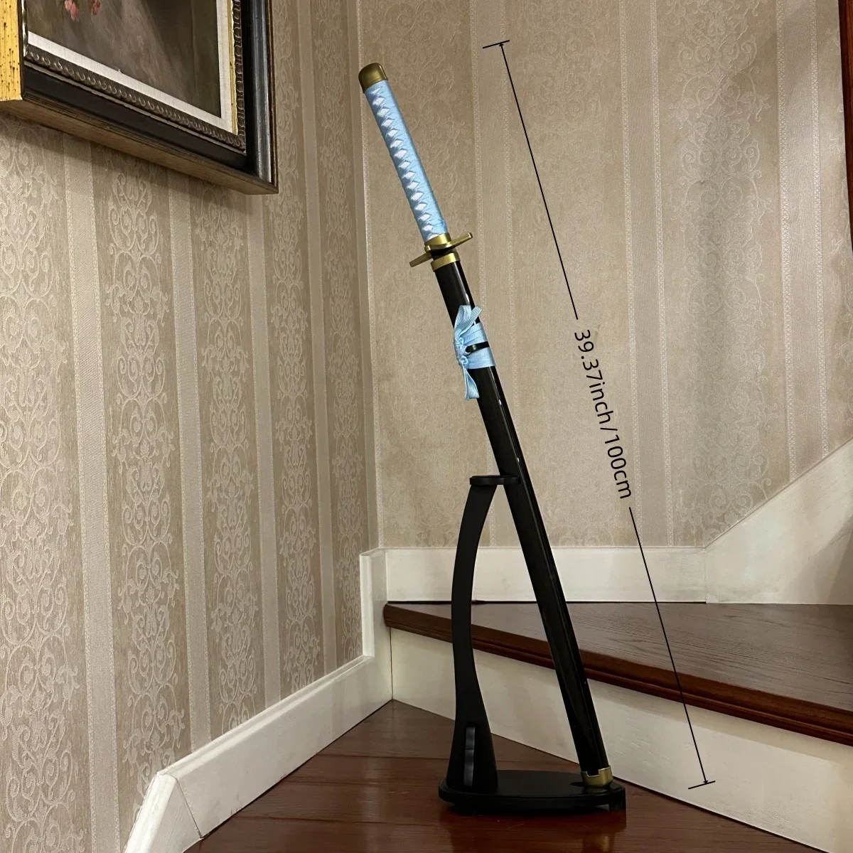 39.3inch Bleach Hitsugaya Toushirou Wooden Katana Sword Original Samurai Sabre Ninja Knife Sabre Cosplay Accessories Prop Toy