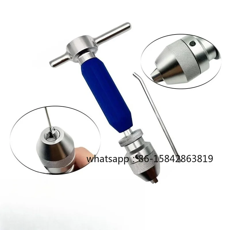 Hollow Auto Self-Locking Hand Bone Drill, Precision Orthopedic Instrument for 0–6mm Elastic Intramedullary Nails