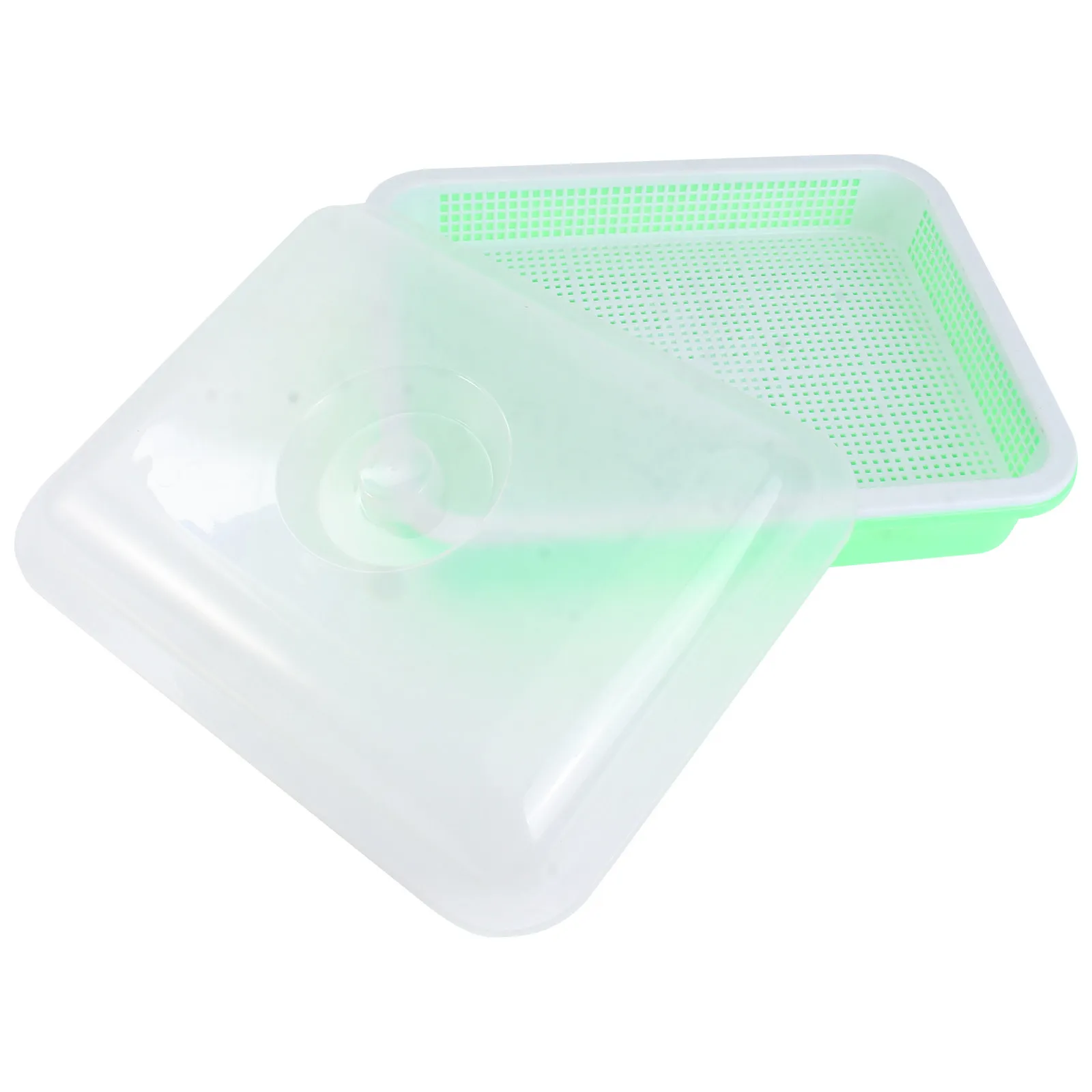Seed Germination Tray with Lid Moisture Retaining Sprouter Nursery Pot for Indoor Home Garden Growing