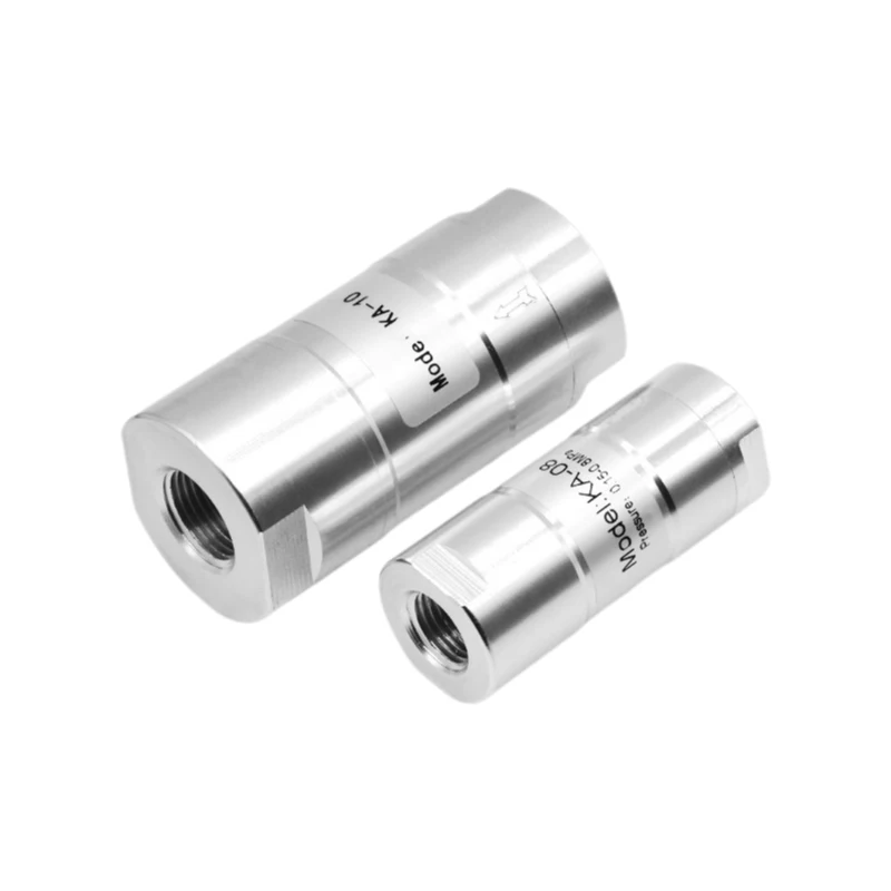 Pneumatic one-way valve check valve aluminum alloy KA Series KA-06 KA-08 KA-10 KA-15 KA-20 KA-25 KA-32 KA-40 Prevent backflow