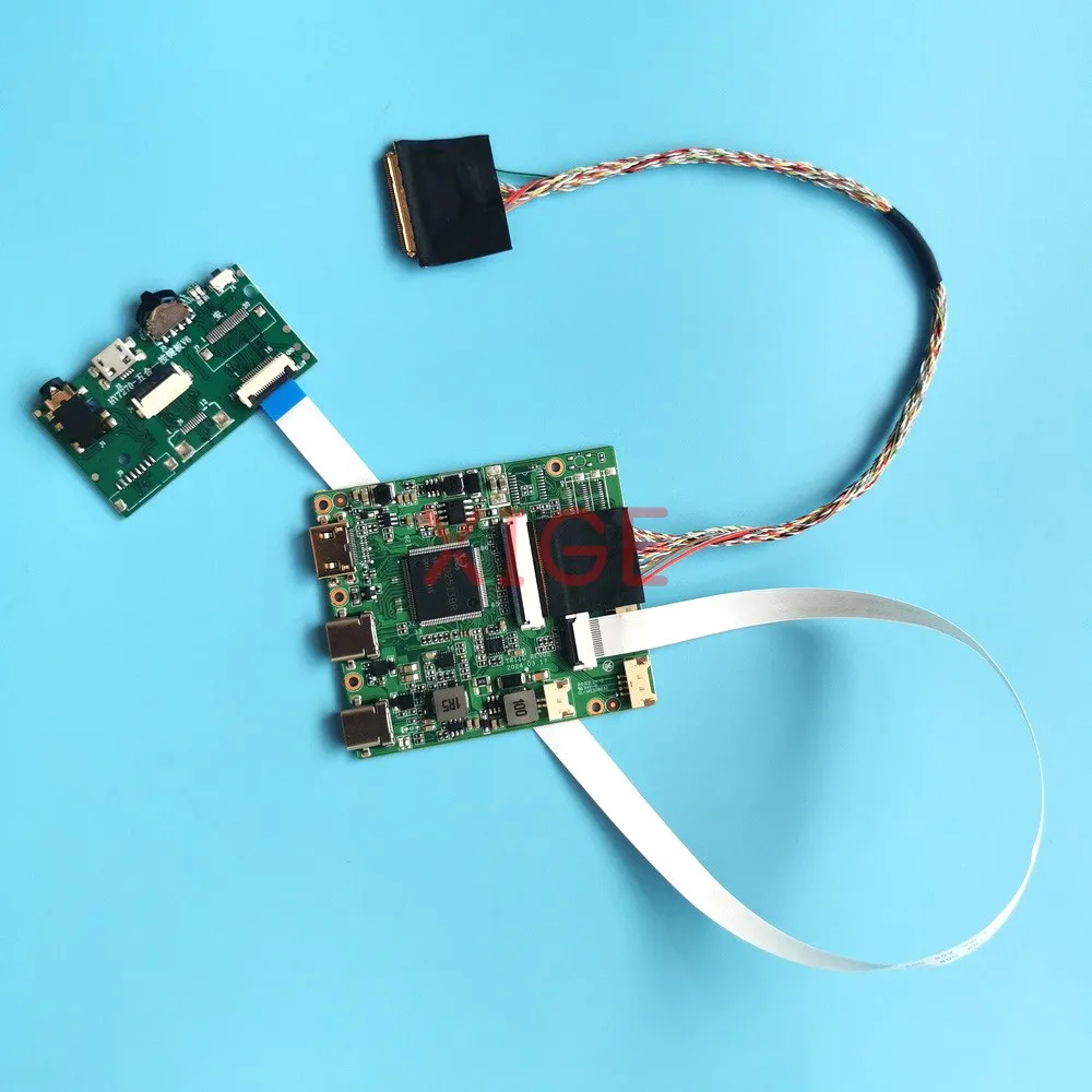 

Kit DIY Driver Controller Board For LTN101AT03-801/401/301/101 Laptop Screen 40-Pin LVDS USB-C Mini-HDMI 1366x768 10.1" TYPE-C