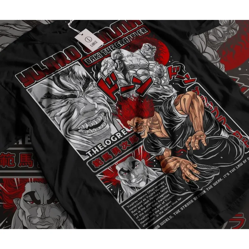 

JACK HANMA Shirt, Baki Hanma Series Anime T-Shirt,Baki the Grappler Shirt