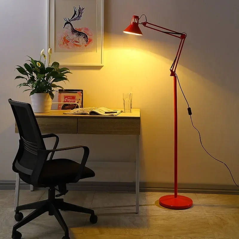 Table lamp American, children's eye protection floor lamp, fishing wrought iron floor lamp