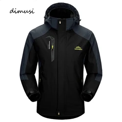 Autumn Men Waterproof Rain Jacket with Hooded Climbing Jacket Casual Men Sports Hiking Coats Men Mountain Ski Windbreaker Jacket