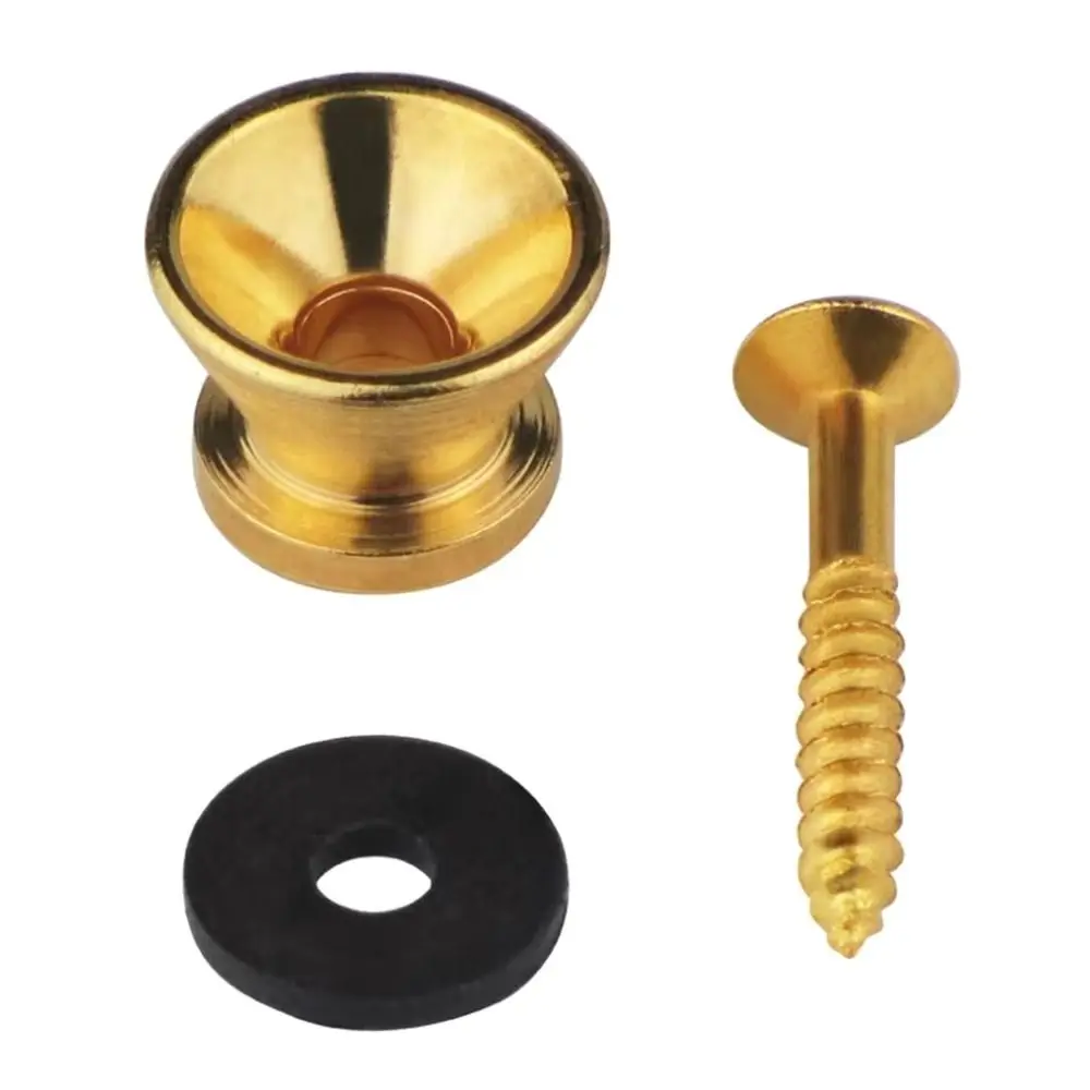 10Pcs Strap Retainer System Guitar Strap Lock Security Locking Removable Guitar Button Multi-color Metal Locking Pins