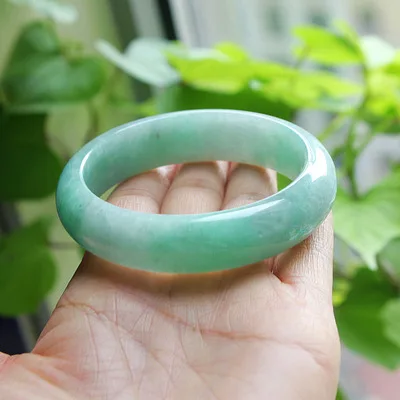 5A Class High-quality Jewelry Light Green Original Ecological Pattern Bracelets Exquisite Gifts Accessories Pure Natural Bangles