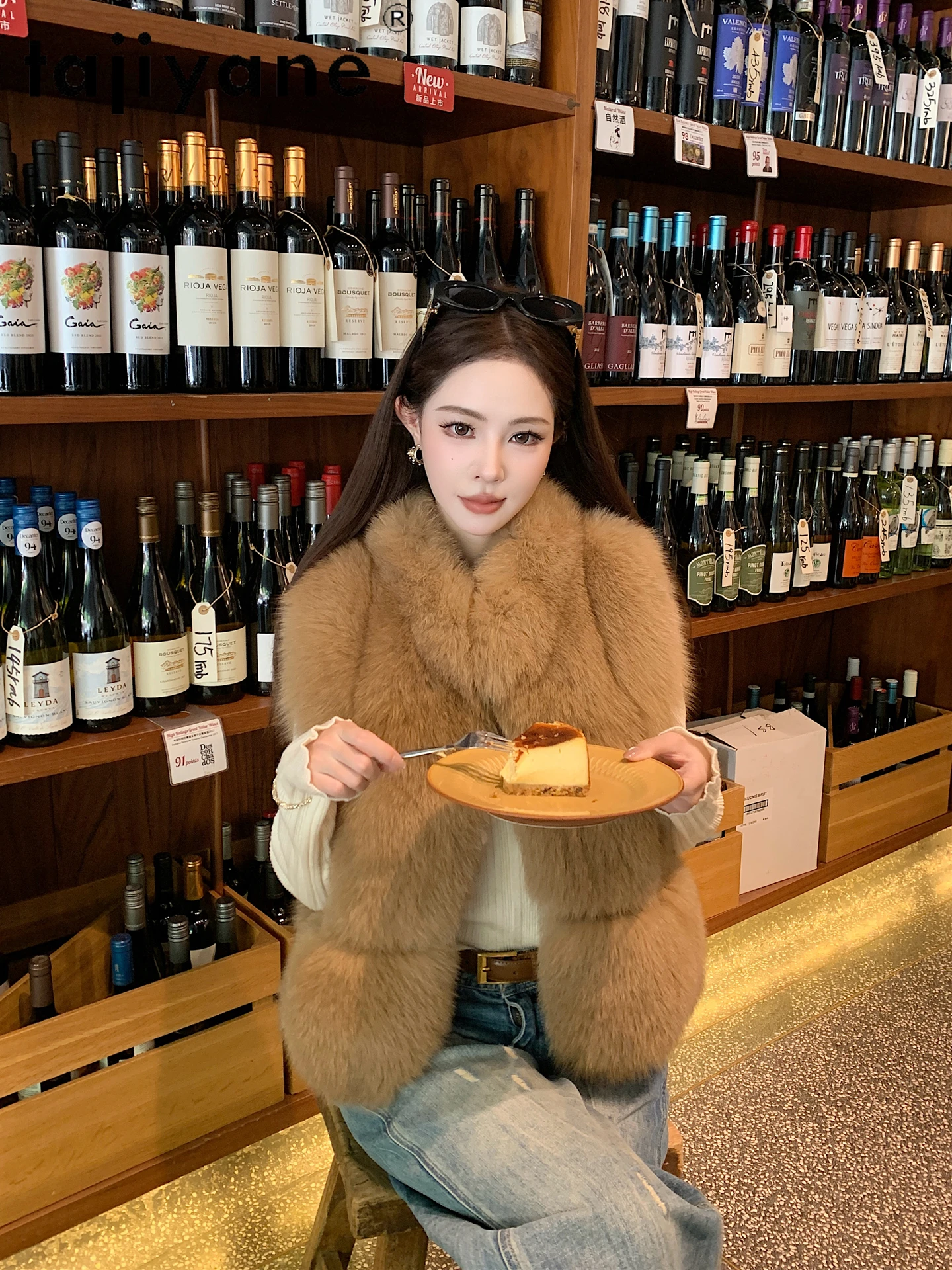 TAJIYANE 100% 천연 여우털 조끼 여성용 럭셔리 민소매 리얼 퍼 코트 2025 겨울 의류 짧은 조끼 여성용