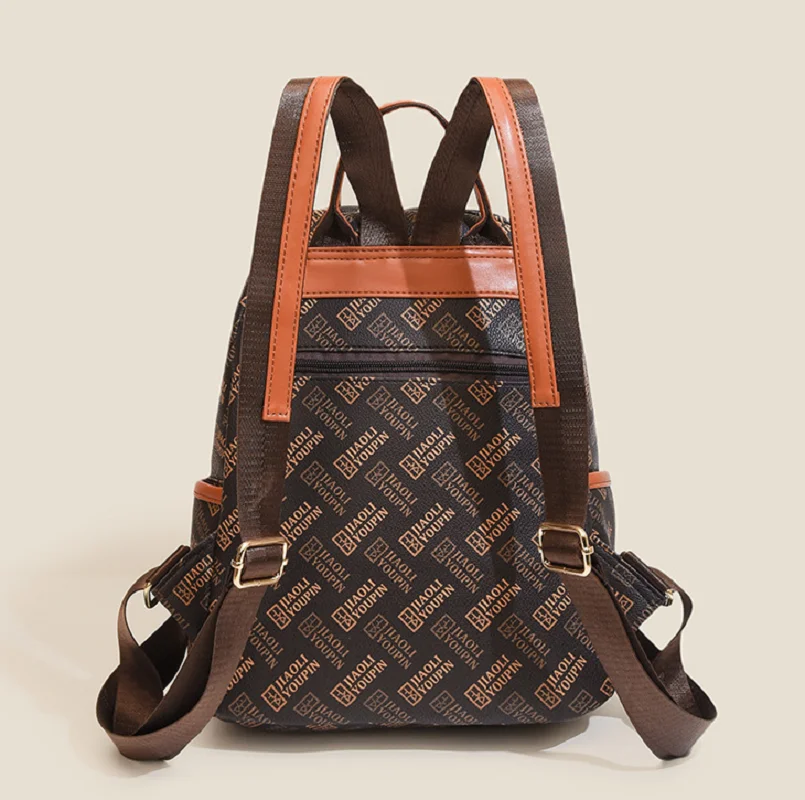 2025 Zaini in morbida pelle di alta qualità vintage di nuova moda Borse a tracolla di grande capacità da donna Totes Borsa da scuola Bagpack