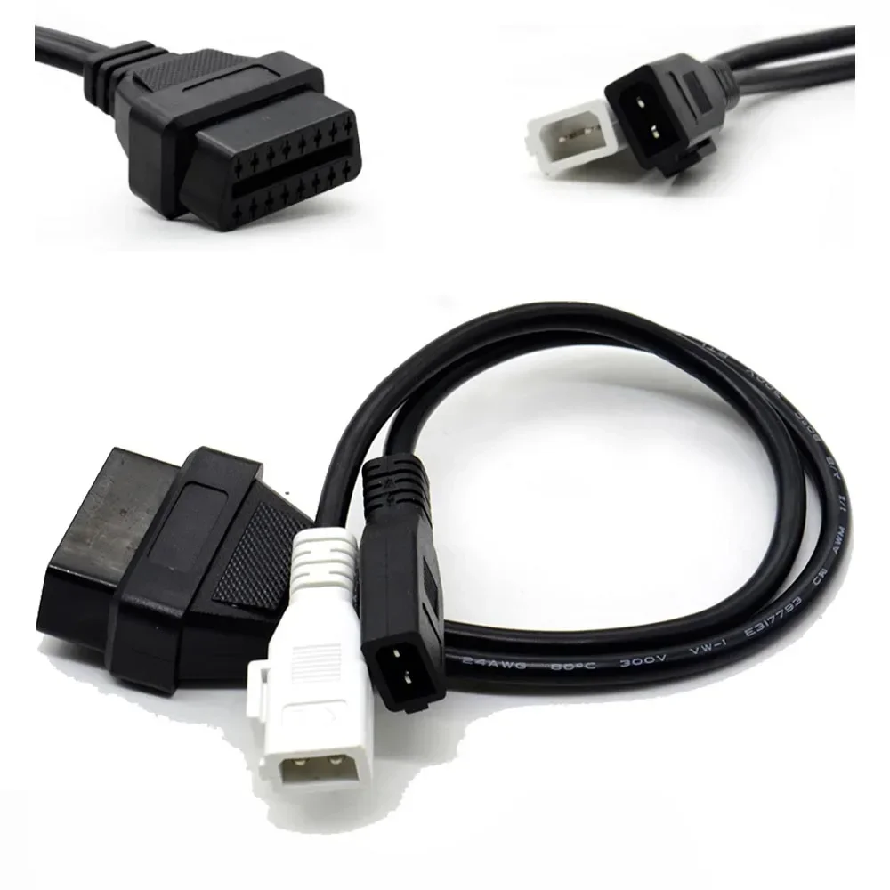 2P+2P to 16Pin OBD2 Cable VAG Adapter For AUDI 2X2 OBD1 OBD2 Car Diagnostic Cable 2P+2P to 16Pin Female Connector for VW/Skoda