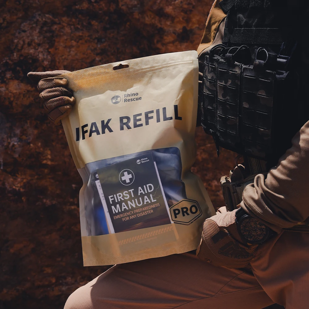 RHINO RESCUE IFAK Trauma Kit Pouch | Customizable System for Tactical,Outdoor & EMS | Durable, Compact First Aid Organization