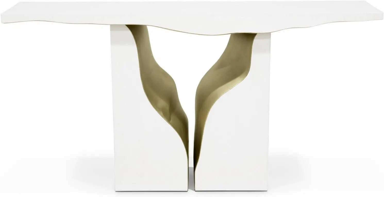 Solid Wood Entrance Table Against Wall Creative Entrance Table Center Table for Living Room(F)