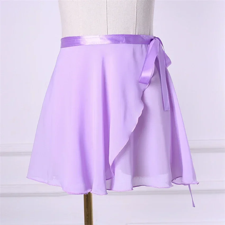 19 لون امرأة الرقص الأساسية الباليه تنورة الفتيات ممارسة الرقص تنورة المرأة الشيفون أداء Dancewear أزياء راقصة الباليه