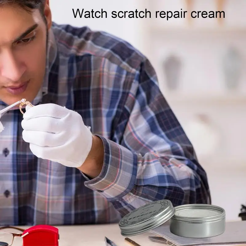 Watch Scratch Repair Remover Creme Pasta, Watch Polishing Kit, Crystal Jewelry Polishing Paste, Watch Accessories, 30g