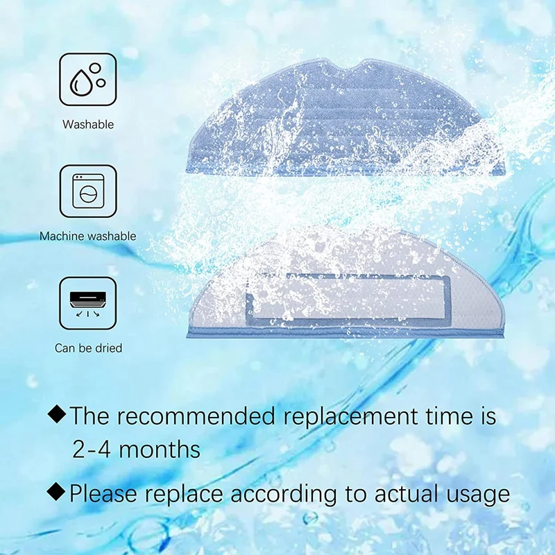샤오미 로보락 S7 T7S T7 플러스 진공 청소기 부품 교체용 걸레 천 패드, 극세사 소프트 패드, 10 개